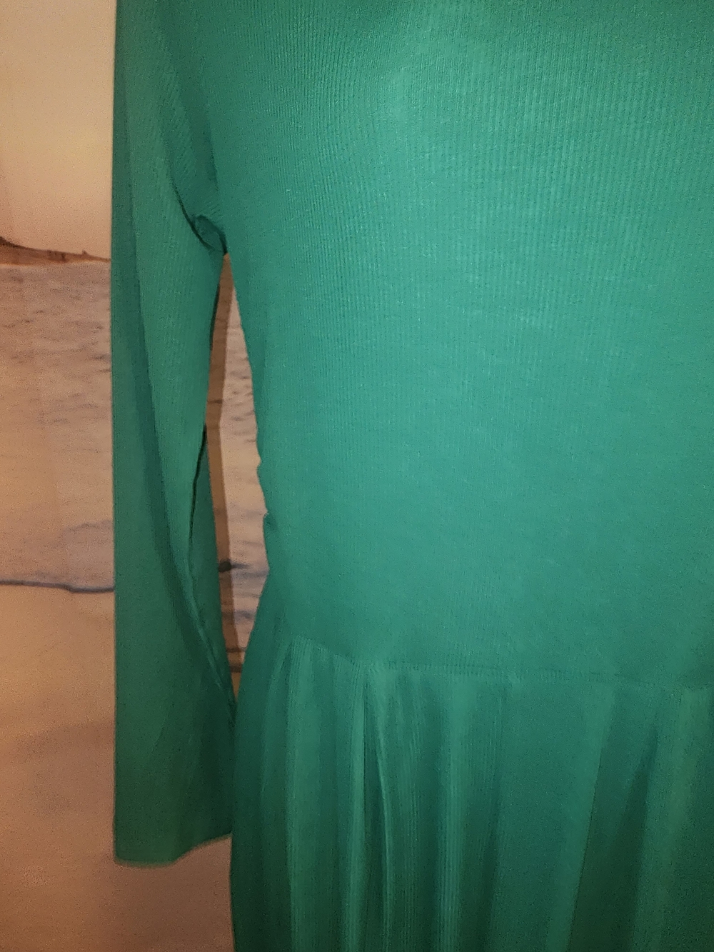 Pretty Garden Women’s Emerald Green Long Sleeve Jumpsuit With Pockets - Picture 6 of 15